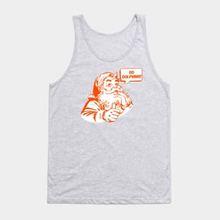 Retro Santa Claus Go Dolphins Tank Top